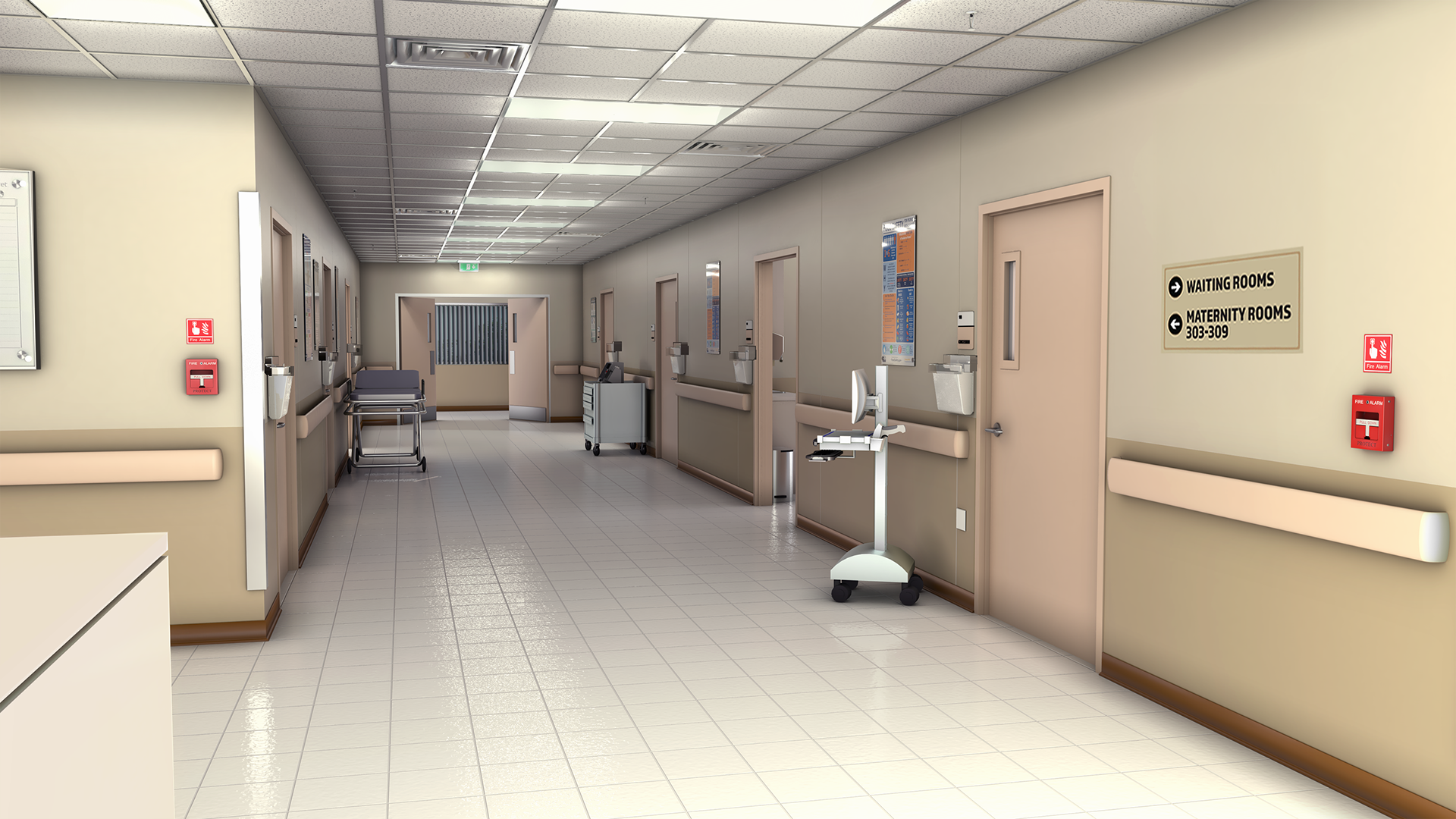 RANSOM CANYON S2 - HOSPITAL HALLWAY