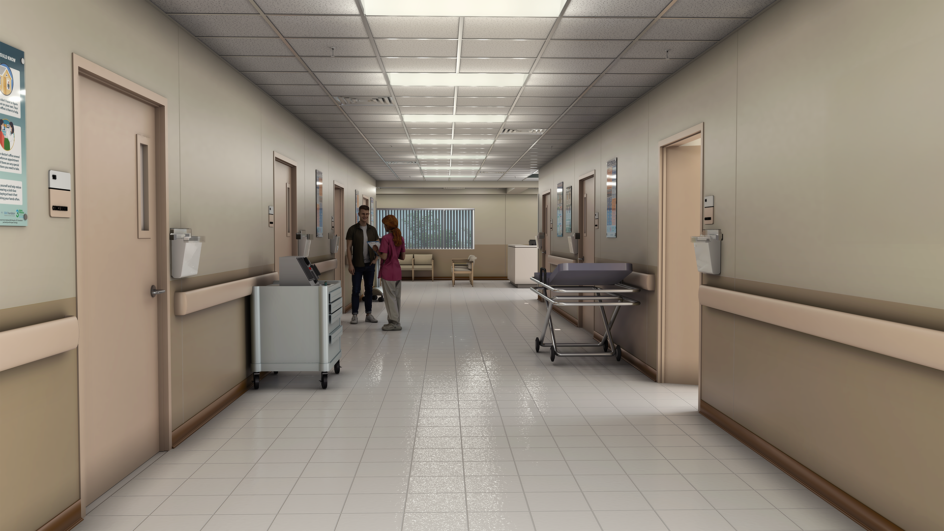 RANSOM CANYON S2 - HOSPITAL HALLWAY