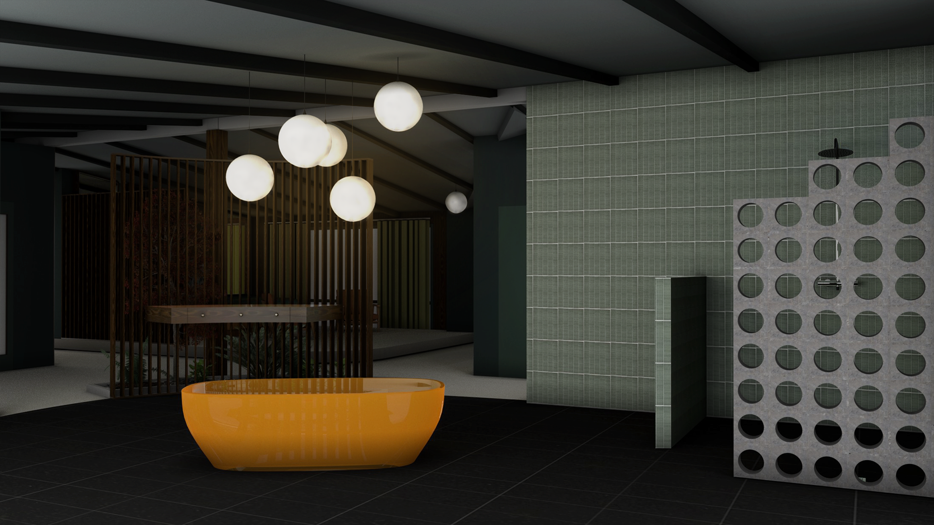 THE BOROUGHS S1 - BLAINE & ANNELISE'S BATHROOM