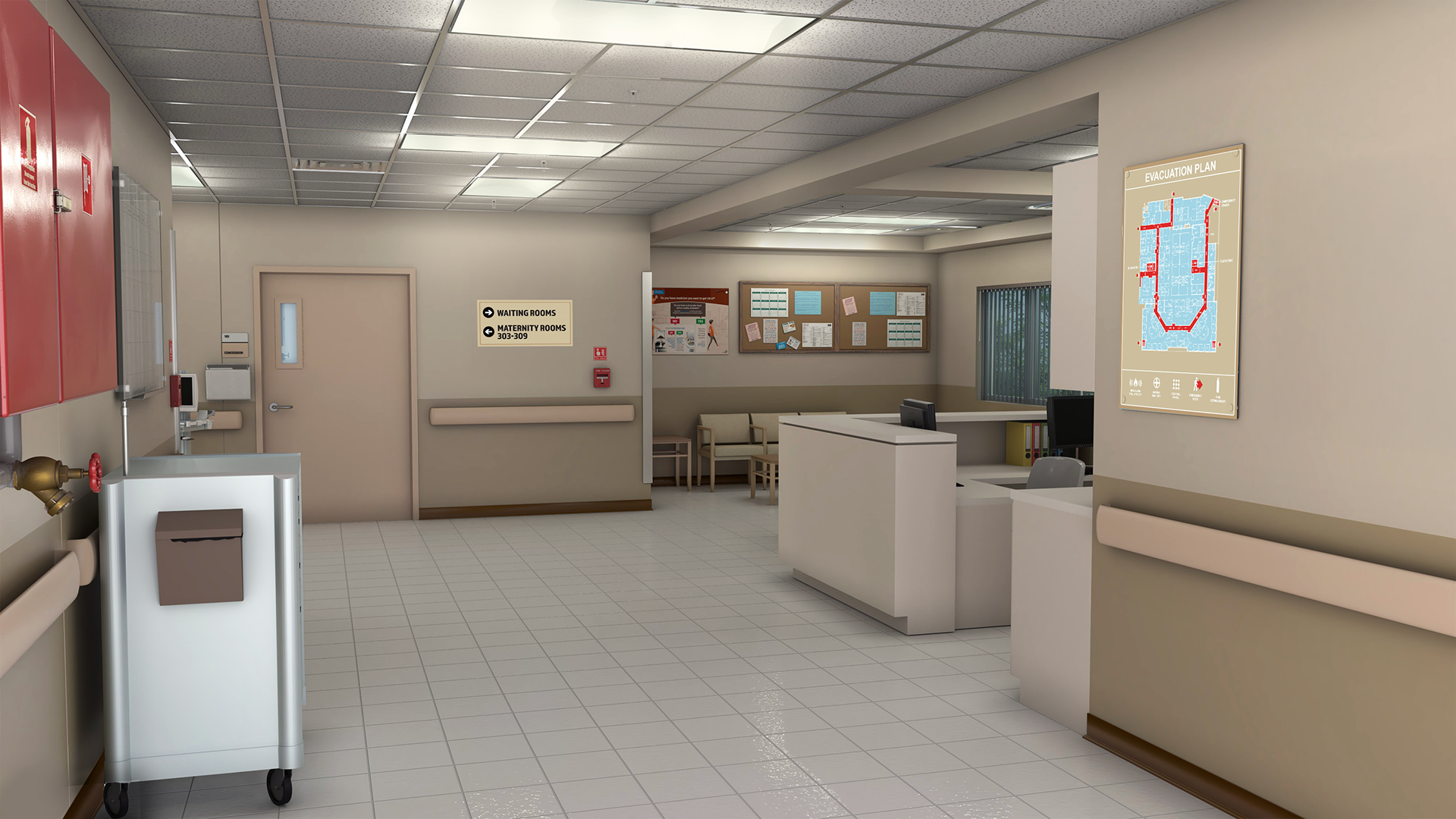 RANSOM CANYON S2 - HOSPITAL HALLWAY