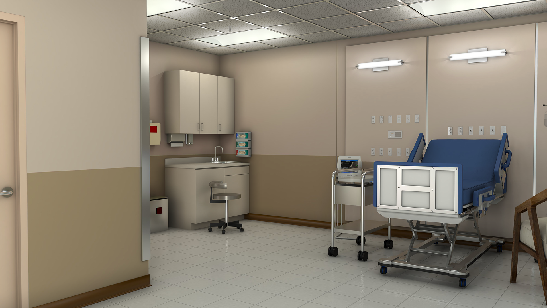RANSOM CANYON S2 - ELLIE'S HOSPITAL ROOM